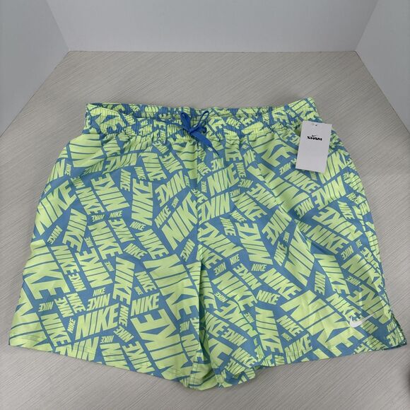 Nike Men's 7-Inch Tossed Logo Swim Volley Shorts Trunks Swimwear Size 2XL NWT - Picture 1 of 7